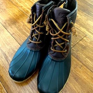 Sperry Womens Size 9 Top Sider STS91176Brown Waterproof Saltwater Duck Boots